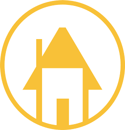 Kuzaks Closet Full Service Private Liquidations and Estate Sales Logo house icon yellow - Shop